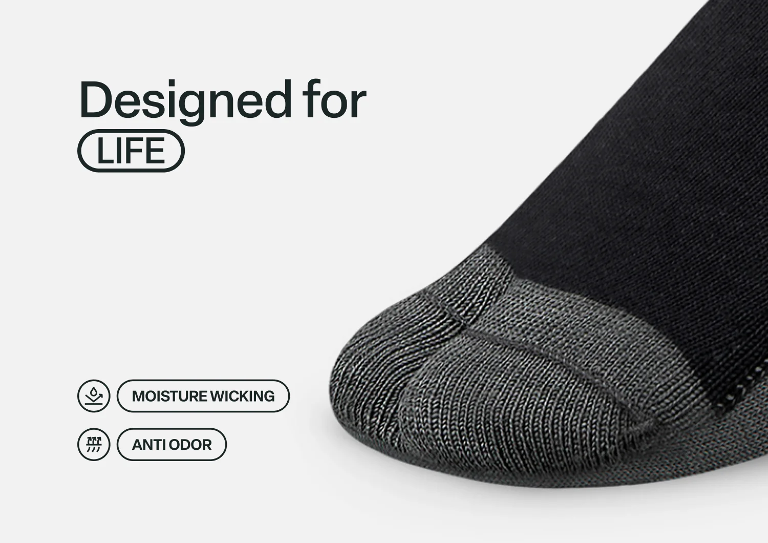 Bunion Relief Socks - Charcoal - Image 6