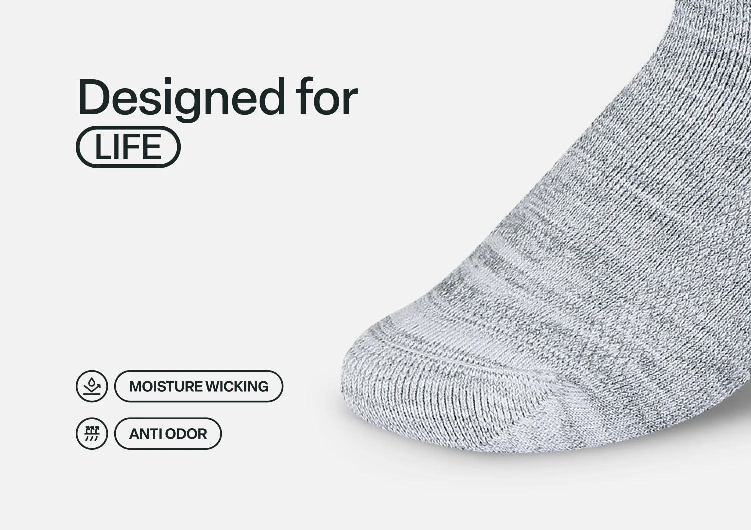 Casual/Dress Socks - Light Gray - Image 6