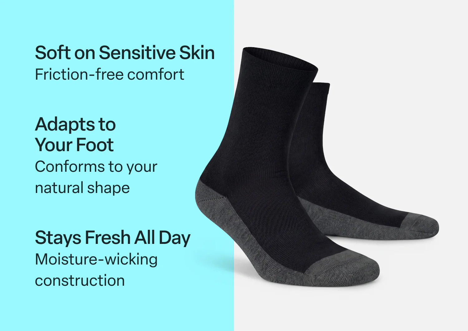 Casual/Dress Socks - Charcoal - Image 3