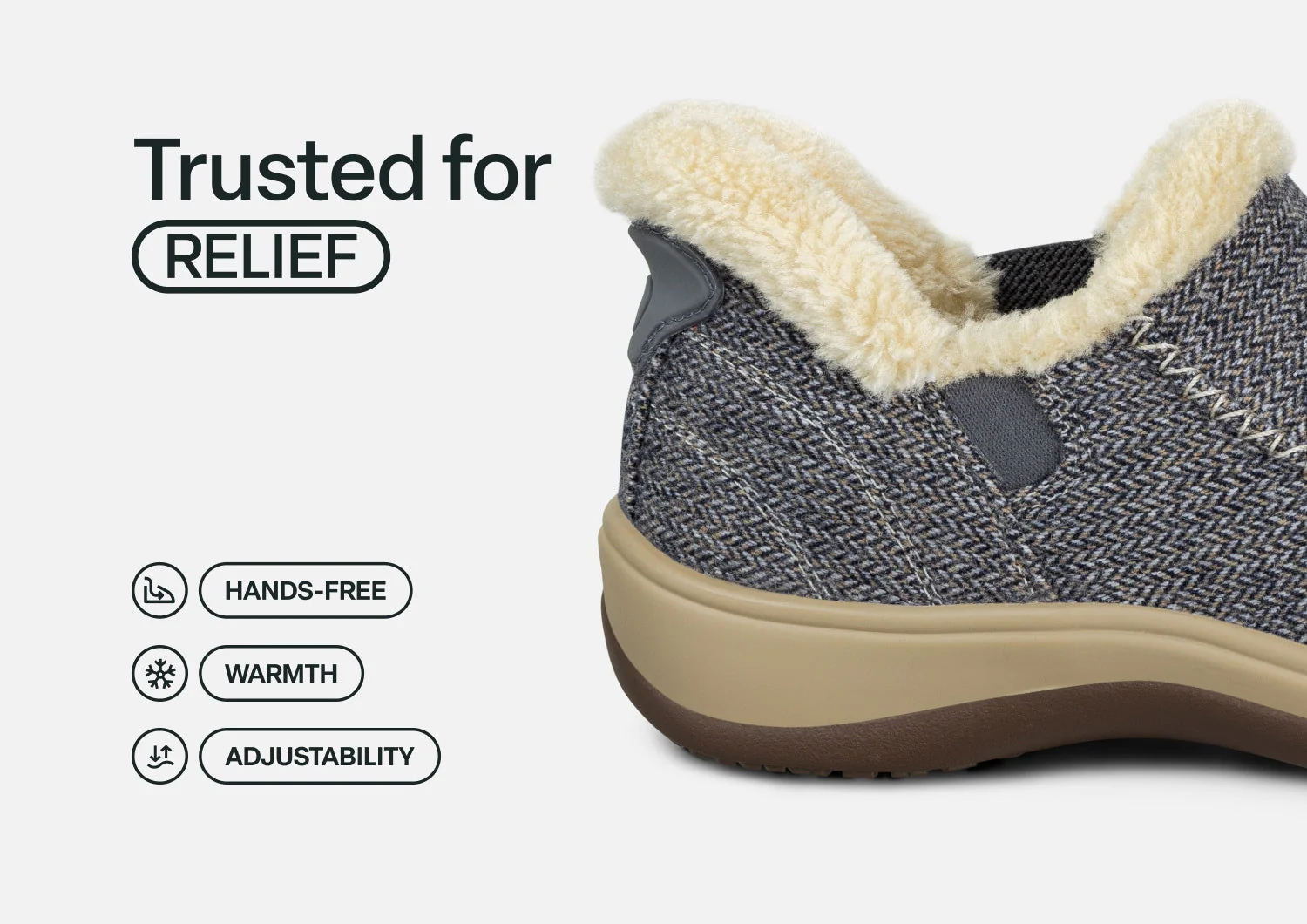 Lorin Hands-Free - Blue Herringbone Wool - Image 4