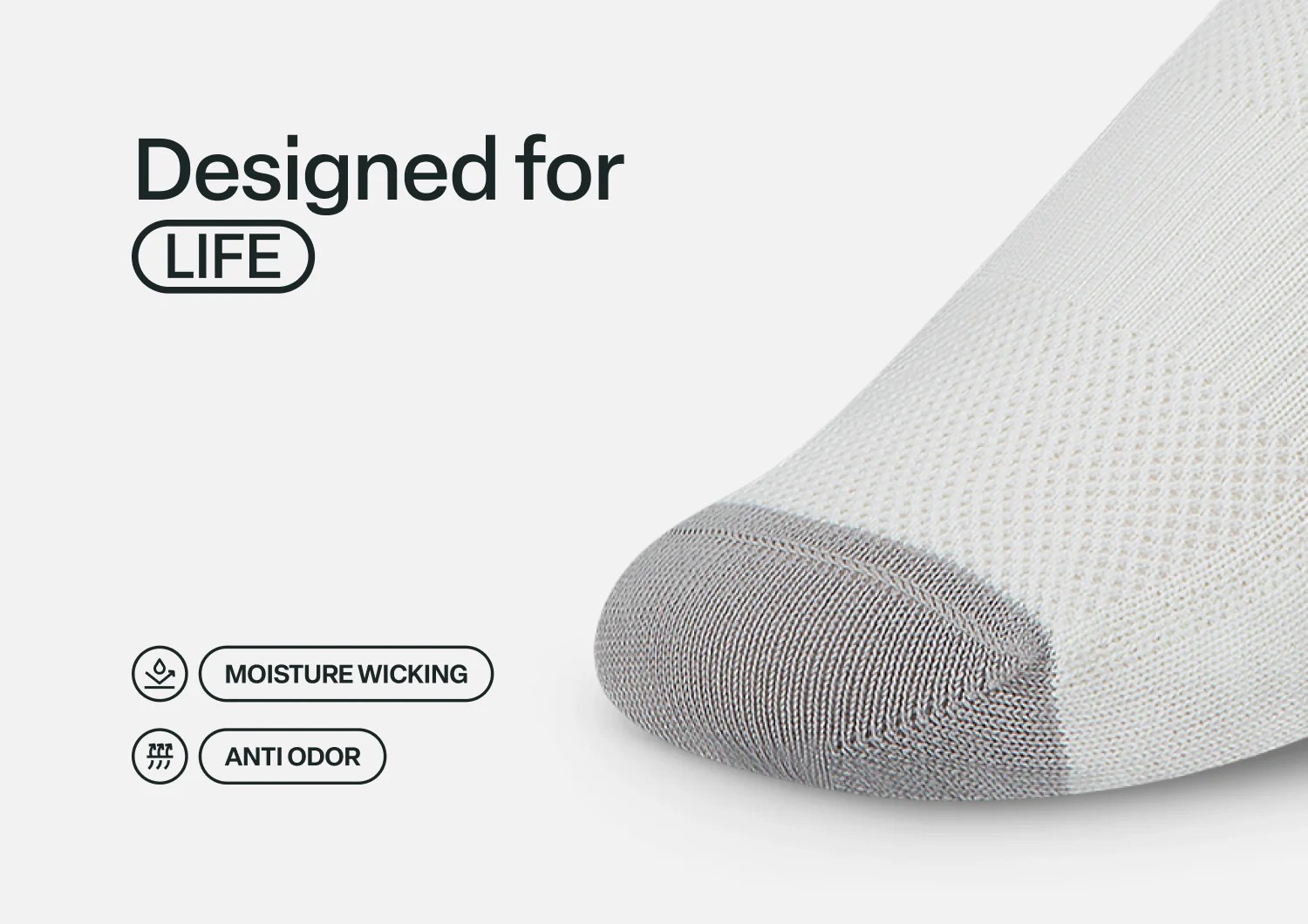 BioSoft Low Cut Sock - White - Image 6