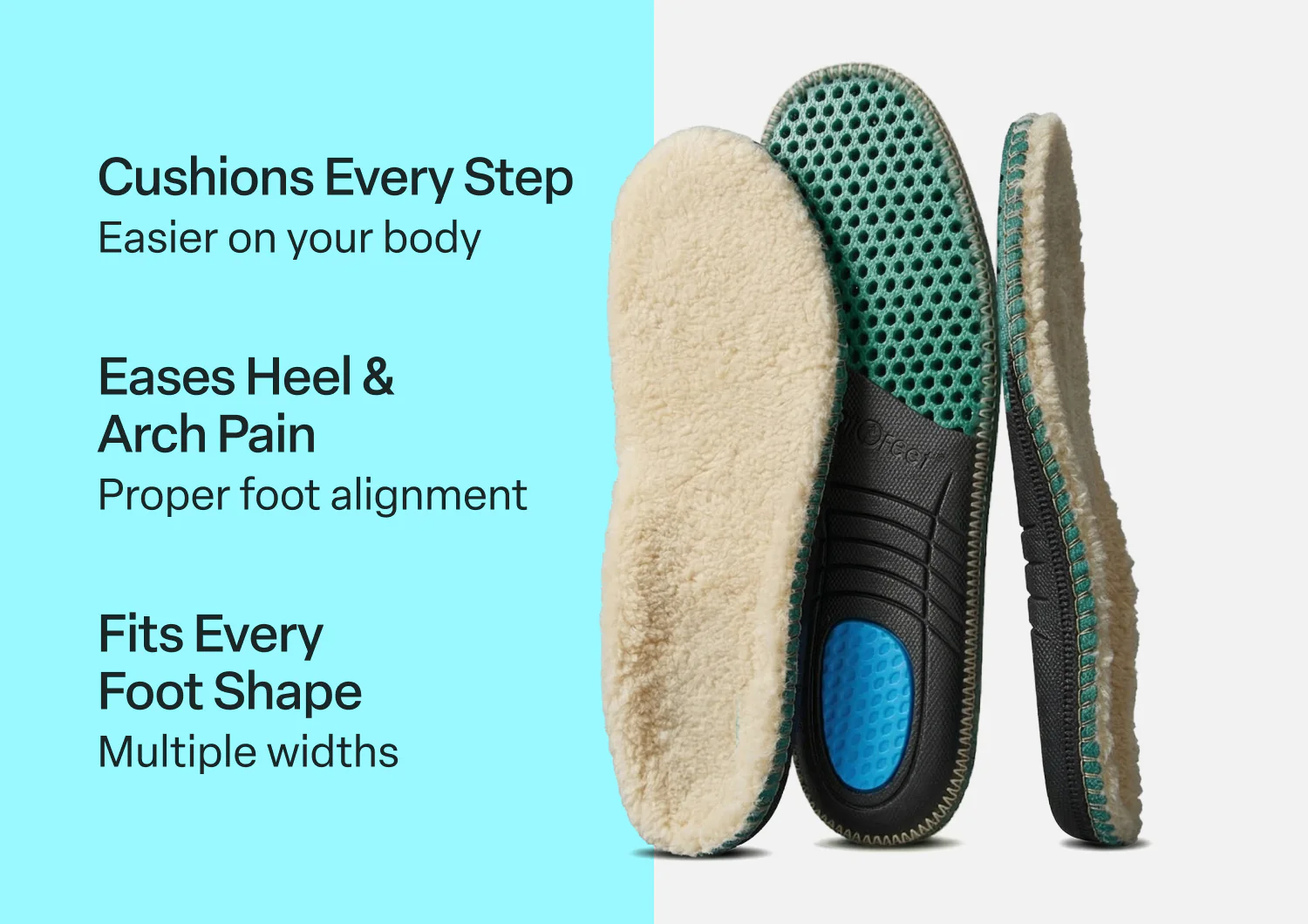 Men's Slipper Insoles - Tan - Image 3